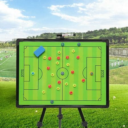 large magnetic soccer coaching board.